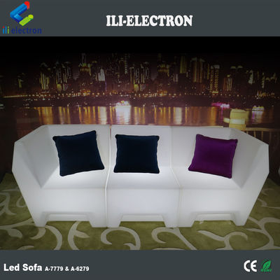 Furnitur sofa modern dari plastik PE LED