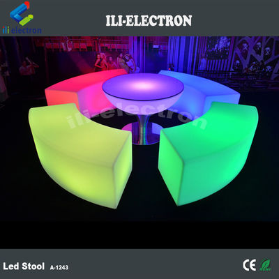 waterproof Color Changing Cube Chair dengan baterai lithium isi ulang