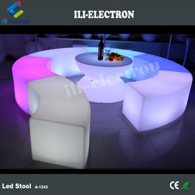 waterproof Color Changing Cube Chair dengan baterai lithium isi ulang