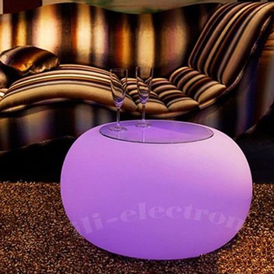 Led lampu aksen meja Bar bulat LED menyala Bar Meja