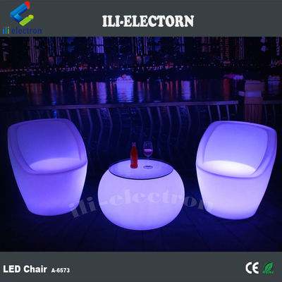 Led lampu aksen meja Bar bulat LED menyala Bar Meja