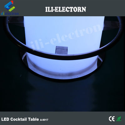 Plastik Led Tercahaya Ice Bucket Table w/Glass untuk klub malam
