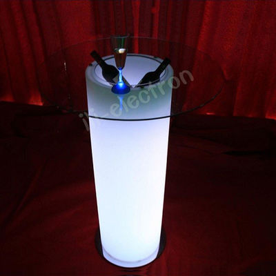 Outdoor High Top Patio Lighting LED Ice Bucket Cruiser Meja