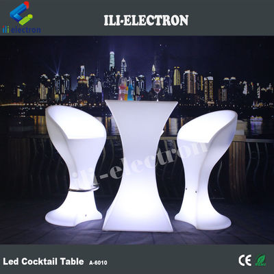 Meja LED yang berkedip untuk pernikahan, meja resepsi, meja yang bercahaya dengan LED