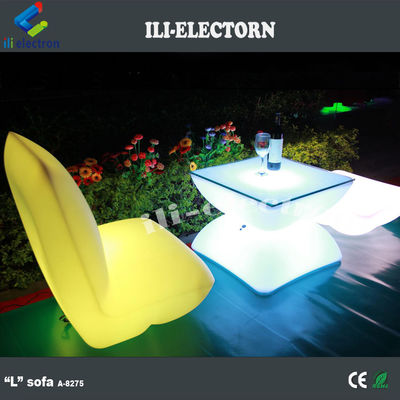 meja bar LED bercahaya led meja kopi hotel plastik