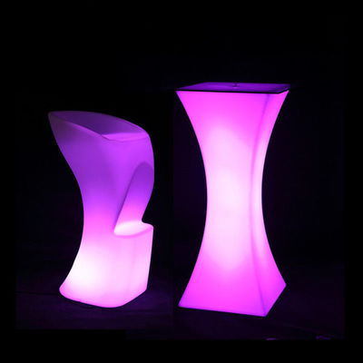 Square LED Light Cocktail Meja Terang Waterproof Untuk Pernikahan