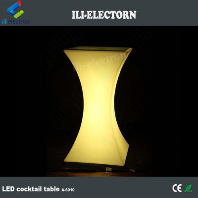 Square LED Light Cocktail Meja Terang Waterproof Untuk Pernikahan