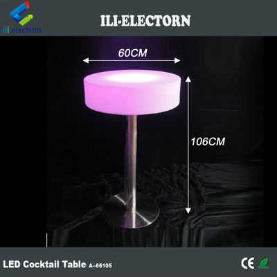 Plastik LED Cahaya Cocktail Meja, Cahaya Up Bar Meja 16 Warna Berubah OEM