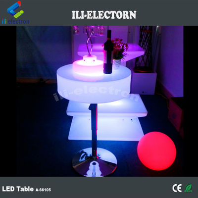 Plastik LED Cahaya Cocktail Meja, Cahaya Up Bar Meja 16 Warna Berubah OEM