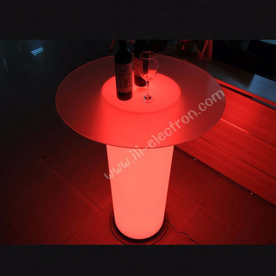 Meja kaca atas lampu meja bar led meja koktail