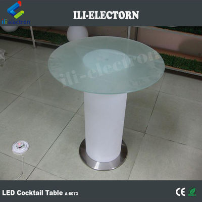 Meja kaca atas lampu meja bar led meja koktail