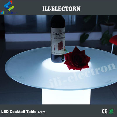 Meja kaca atas lampu meja bar led meja koktail