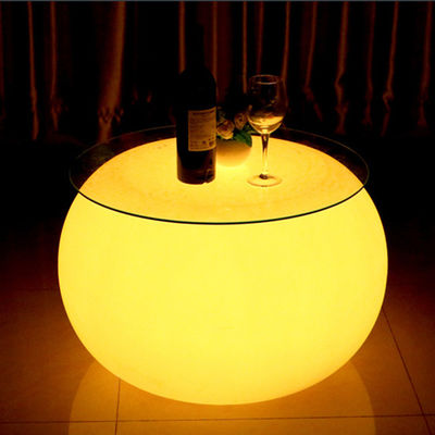 Meja Koktail LED Komersial Modern Dengan Baterai Lithium Terisi Ulang