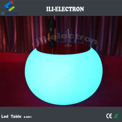 Meja Koktail LED Komersial Modern Dengan Baterai Lithium Terisi Ulang