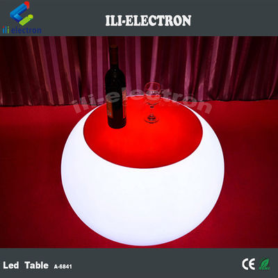Meja Koktail LED Komersial Modern Dengan Baterai Lithium Terisi Ulang