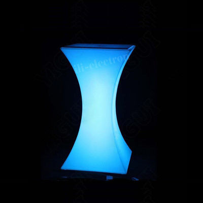 Meja LED yang berkedip untuk pernikahan, meja resepsi, meja yang bercahaya dengan LED