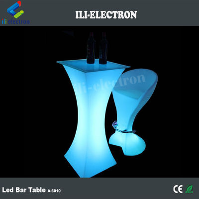 Meja LED yang berkedip untuk pernikahan, meja resepsi, meja yang bercahaya dengan LED