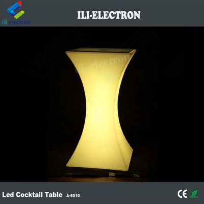 Meja LED yang berkedip untuk pernikahan, meja resepsi, meja yang bercahaya dengan LED