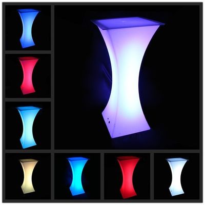 Meja LED yang berkedip untuk pernikahan, meja resepsi, meja yang bercahaya dengan LED