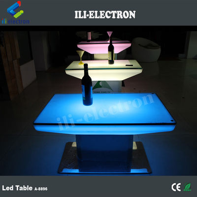 Outdoor&amp; Indoor Mengubah Warna Plastik Square LED Meja Makan