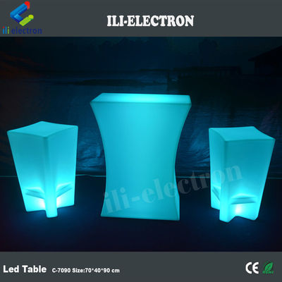Meja led waterproof menyalakan meja bar furnitur led meja kopi
