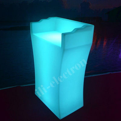 Meja penerimaan acara luar ruangan plastik led portabel
