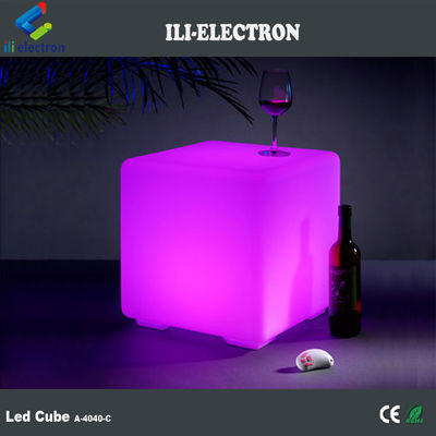 Bahan PE LED kursi kubus untuk dekorasi led meja kubus