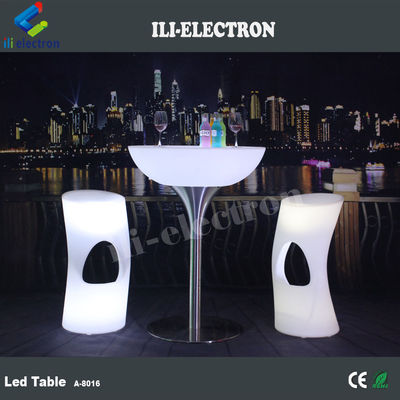Meja Koktail Led Tinggi Meja logam dengan kursi untuk acara