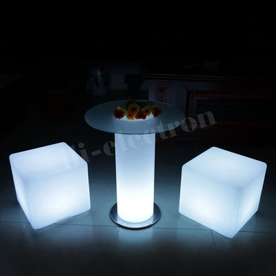 Led meja bar kaca pesta meja koktail