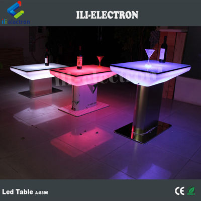 Furnitur bar yang dapat diisi ulang led lampu meja bar
