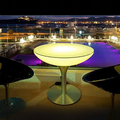 Komersial LED Light Cocktail Meja, Bar Meja Terang Wireless Untuk Pesta
