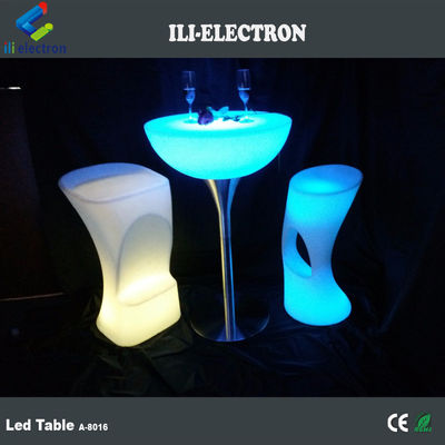 Komersial LED Light Cocktail Meja, Bar Meja Terang Wireless Untuk Pesta