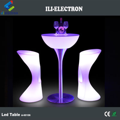 Komersial LED Light Cocktail Meja, Bar Meja Terang Wireless Untuk Pesta