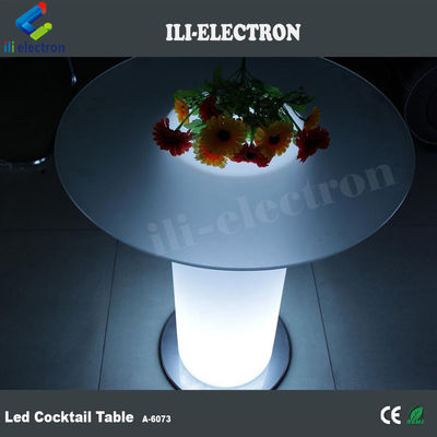Meja kaca atas yang diterangi led bar meja