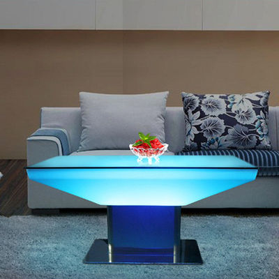 Komersial Square Glowing Bar Table RGB Remote Control Dengan Sertifikasi CE