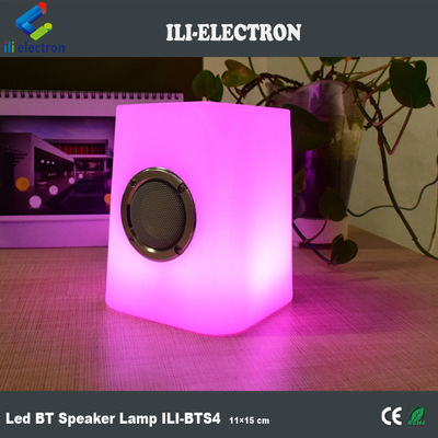 3D Stereo Plastik LED Lampu Speaker Wireless Remote Control