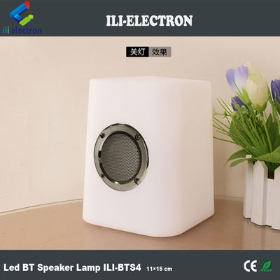 3D Stereo Plastik LED Lampu Speaker Wireless Remote Control