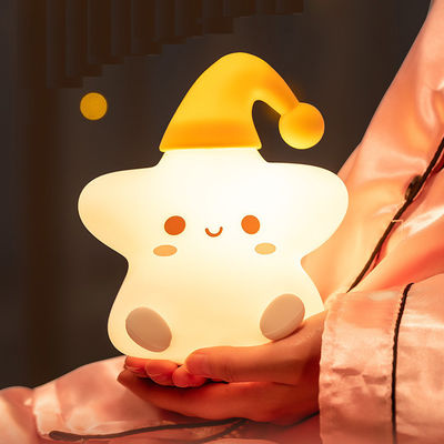 Hadiah kreatif bintang silikon pat lampu kamar tidur bedside dipimpin kecil malam lampu lucu ulang tahun anak-anak hadiah