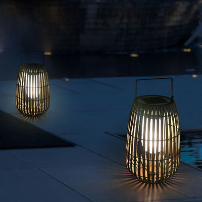 Lampu Taman Rattan Surya yang Disesuaikan