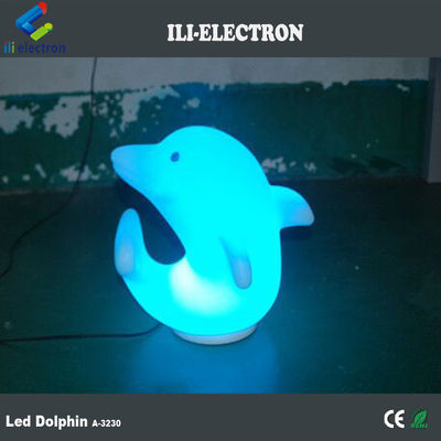 plastik Dolphin Lampu LED 3500K Putih Panas dengan baterai lithium isi ulang