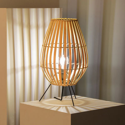 Lampu Rattan Gaya Cina Modern Untuk Kamar Tidur Kamar Teh Di Sebelah Ranjang