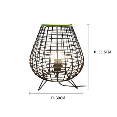 Lampu Rattan Gaya Cina Modern Untuk Kamar Tidur Kamar Teh Di Sebelah Ranjang