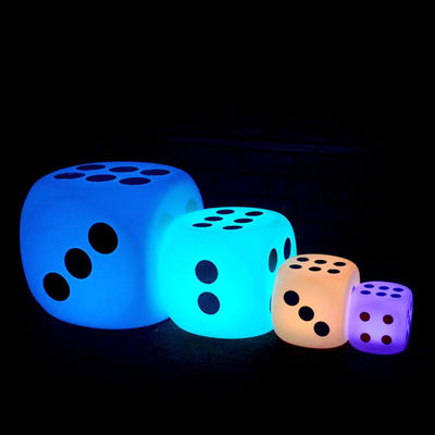 Lampu luar LED Kubu Lampu Dice Style 15cm 20cm 30cm IP65 Waterproof Untuk acara luar ruangan
