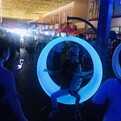 Fasilitas Hiburan Glow Led Swing dengan Frame Hanging