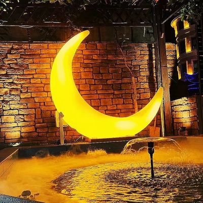 Glow Led Moon Chair dengan baterai lithium isi ulang