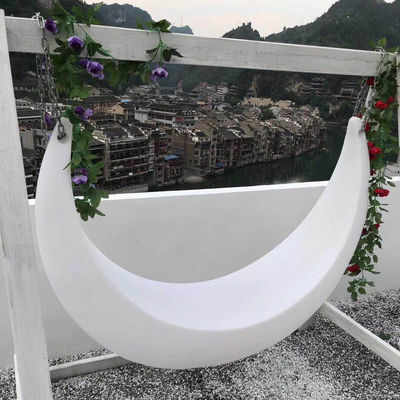 Glow Led Moon Chair dengan baterai lithium isi ulang
