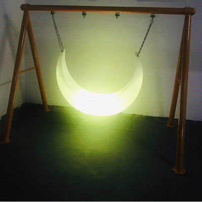 Fasilitas Rekreasi Ayunan Plastik Led Moon Chair 16 Warna Berubah