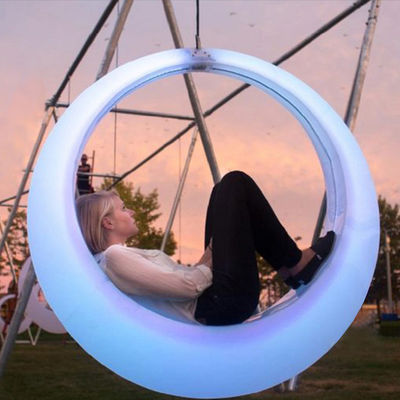 Dekorasi Acara Bercahaya Plastik Led Patio Swing Light Furnitur Luar Ruangan