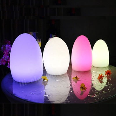IP65 Waterproof Lampu LED berbentuk telur dapat diisi ulang untuk dekorasi Natal