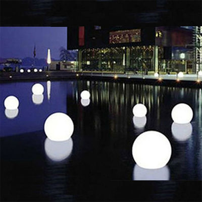 PE Plastic Glow Ball Light Remote Control Portable Untuk Kolam Renang
